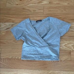 gray brandy melville t shirt